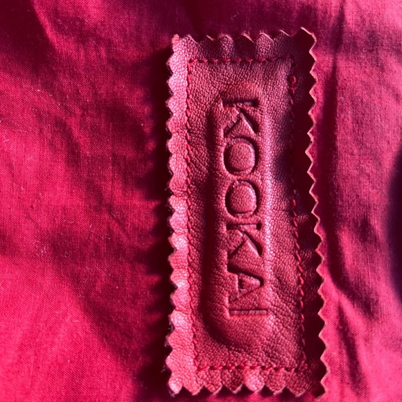 Kookai Red lamb leather perfecto - Picture 6 of 9